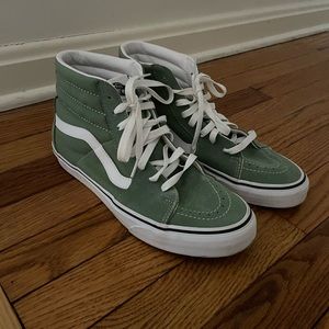 Vans Sk8-hi Light Green High Top Sneakers Men’s 8 Women’s 9.5